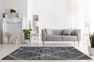 Vercai rugs Firenze Dark Grey Beige