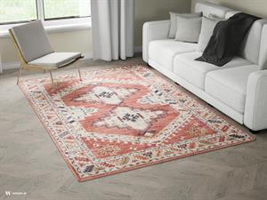 Vercai rugs Florence Burgundy Cream